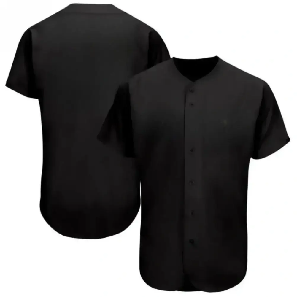 Blank Black Baseball Jersey