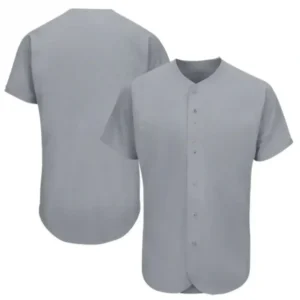 Blank Gray Baseball Jersey