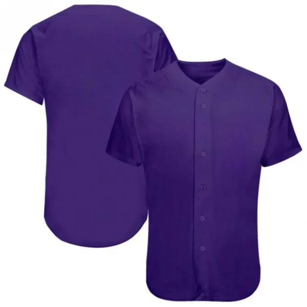 Blank Purple Baseball Jersey