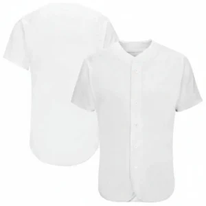 Blank White Baseball Jersey