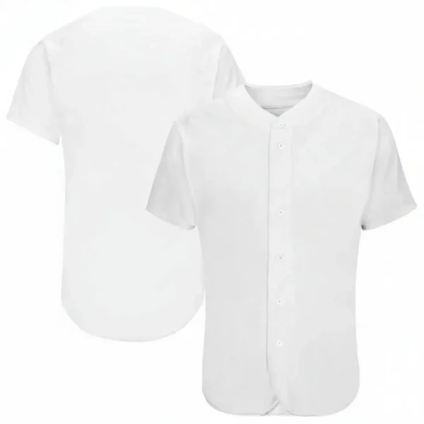 Blank White Baseball Jersey